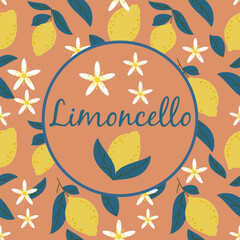 Limoncello, Italian lemon liqueur mainly produced in southern Italy
