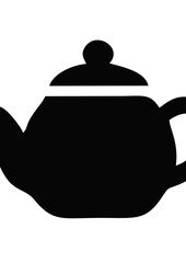 teapot silhouette vector