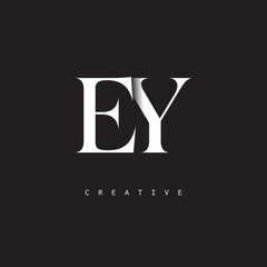 EY Monogram Logo – Minimal Elegant Letter mark for Luxury, Fashion & Creative Brands