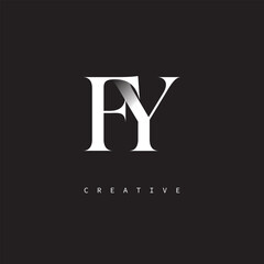 FY Monogram Logo – Minimal Elegant Letter mark for Luxury, Fashion & Creative Brands