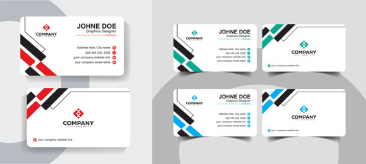 Professional Business Card Layout for Modern Corporate Teams