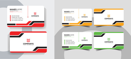 Minimal and Professional Business Card Layout for Modern Corporate Teams. Minimalist business card template with modern and clean design.