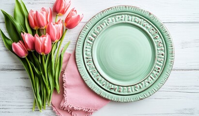 Pastel Spring Table Setting