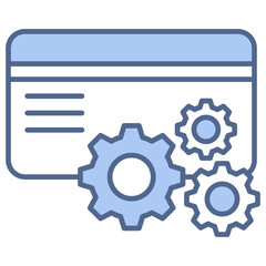 Mechanism Blue Icon