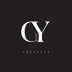 GY Monogram Logo – Minimal Elegant Letter mark for Luxury, Fashion & Creative Brands