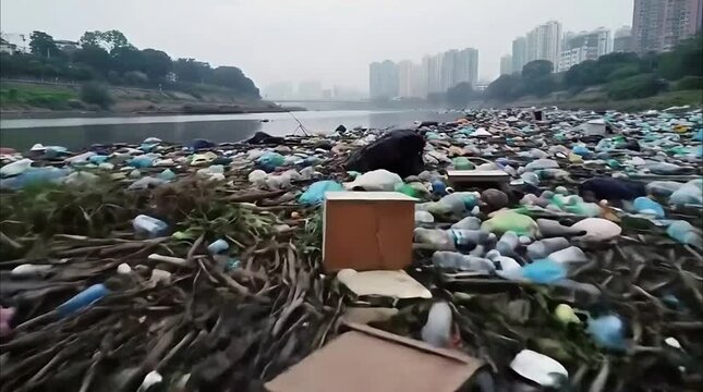 Urban River: Overwhelmed with Rubbish & Pollution Emergency