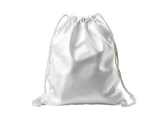 White drawstring bag