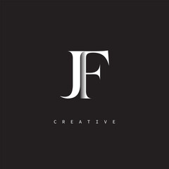 JF Monogram Logo &ndash; Minimal Elegant Letter mark for Luxury, Fashion & Creative Brands
