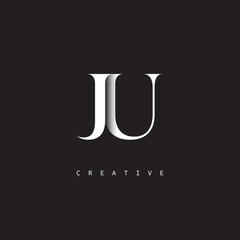 JU Monogram Logo – Minimal Elegant Letter mark for Luxury, Fashion & Creative Brands