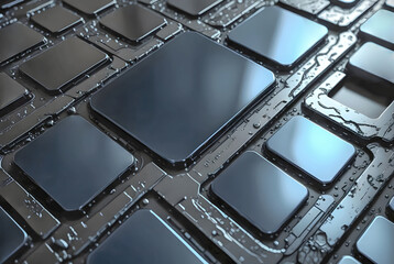 Thin rectangular lithium plates in metal cells