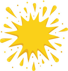 vector illustration of splash yellow