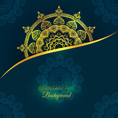 Modern luxury mandala background design
