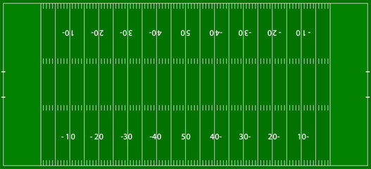 Football green field american football tournament, vector illustration field, scheme, diagram strategy, sports game plan tactic, coach training session