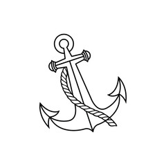 Anchors silhouette,vector