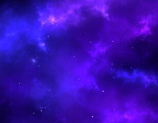 Naklejka premium Blue fog or smoke with luminous points, stars, nebula, clouds