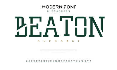 Modern abstract digital tech font. Logo creative font, type, technology, movie, digital, music, movie. Font and illustration in vector format.
