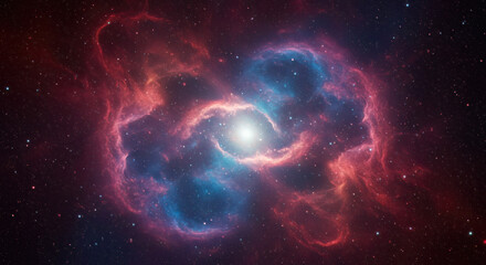 Obraz premium Cosmic Nebula Stellar Formation Bright Star Deep Space Astronomy Galaxy