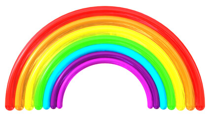 Fototapeta premium Rainbow emoticon glass social media