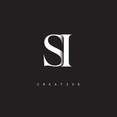 SI Monogram Logo – Minimal Elegant Letter mark for Luxury, Fashion & Creative Brands