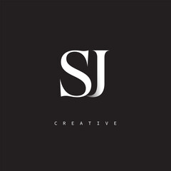 SJ Monogram Logo – Minimal Elegant Letter mark for Luxury, Fashion & Creative Brands