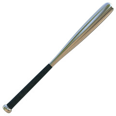Baseball bat sport silver color