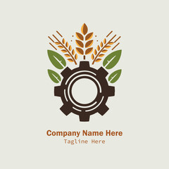 agriculture logo design vector 