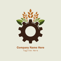 agriculture logo design vector 