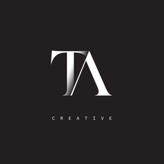 TA Monogram Logo – Minimal Elegant Letter mark for Luxury, Fashion & Creative Brands