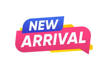 New Arrival Banner Label Sign Vector Design