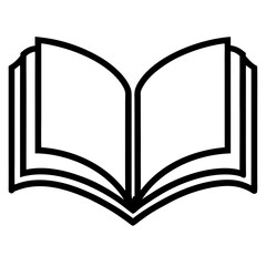 Open Book vector design for digital use on shirts, cards, mugs, and more.