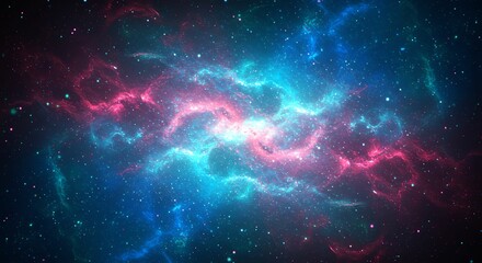 Fototapeta premium Colorful Nebula and Starfield Background