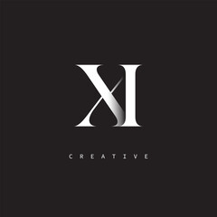 XI Monogram Logo – Minimal Elegant Letter mark for Luxury, Fashion & Creative Brands