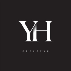 YH Monogram Logo – Minimal Elegant Letter mark for Luxury, Fashion & Creative Brands