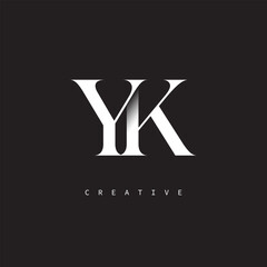 YK Monogram Logo – Minimal Elegant Letter mark for Luxury, Fashion & Creative Brands