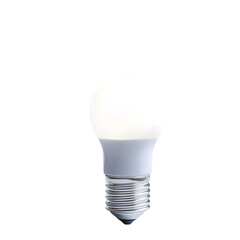 LED bulb rising up isolate on white background