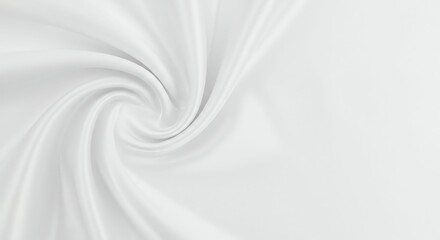 Naklejka premium White Silk Fabric Swirl