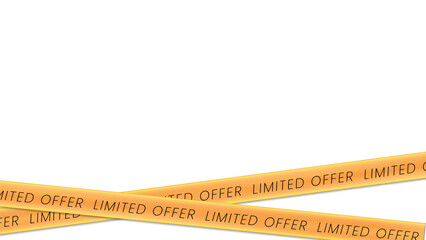 Sale Banner Ribbon. Yellow Vector Discount Offer. Promotion Frame with Sale Text Graphic. Special Promo Advertising Voucher Background. Christmas Sale Labels. Black Friday Shopping Clearance Template.