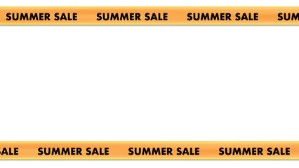 Sale Banner Ribbon. Yellow Vector Discount Offer. Promotion Frame with Sale Text Graphic. Special Promo Advertising Voucher Background. Christmas Sale Labels. Black Friday Shopping Clearance Template.