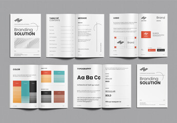 Modern Brand Guidelines Brochure Template