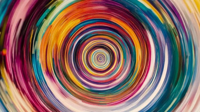 Colorful Abstract Spiral Design with Vibrant Swirling Patterns
