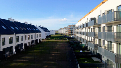 Obraz premium Modern residential complex mortgage new infrastructure