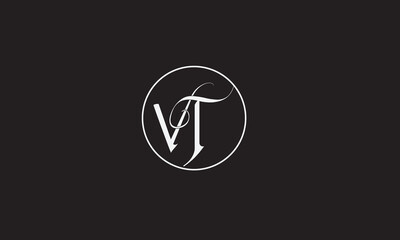 VT, TV, T, V Abstract Letters Logo Monogram	