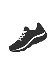 Modern Black and White Athletic Running Shoe: Trendy Minimalist Design for Urban Fashion and Sporty Lifestyle