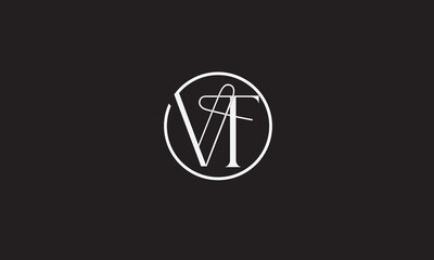 VT, TV, T, V Abstract Letters Logo Monogram	