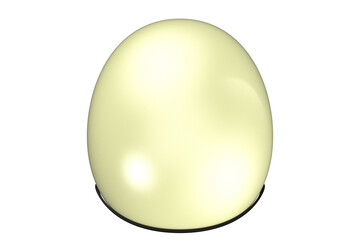 Collection of Sleek Motorcycle Helmets on White. Protective Headgear in Mint, Black, Cream, Blue Colors. Vintage and Modern Styles for Rider Safety, Road Transport and Biking Gear. Studio Shot.