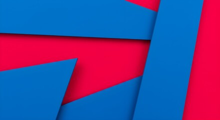 Abstract geometric red and blue shapes pattern background graphic design