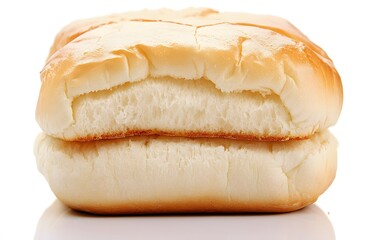 Delicious Closeup of Two Soft Burger Buns