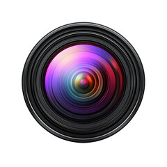 Camera lens photography optics design macro zoom tool close up focus on transparent background