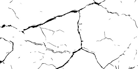 Obraz premium Cracked earth. Structure of cracking. The cracks concrete texture white and black. racks background, cracks texture, grunge background. Cracks in a wall background. Crack Texture. 