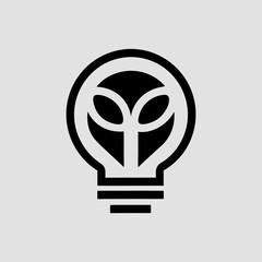 light bulb icon vector